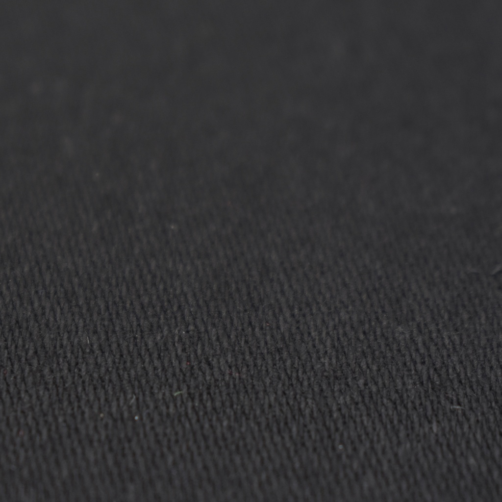 108" x 118" FR SF Cotton Commando Black Curtain