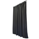 108" x 118" IFR Polyester Commando Black Curtain